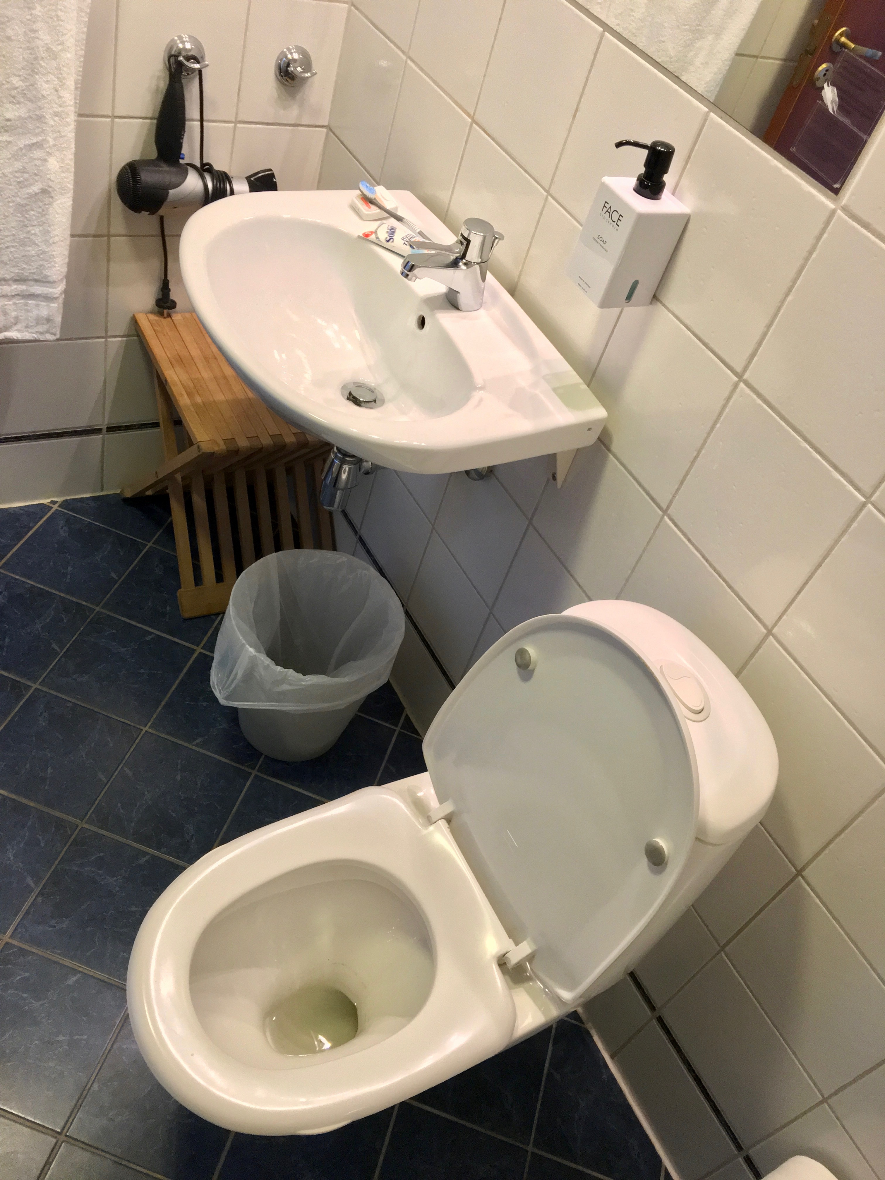 File Hotel Room Toilet Bathroom With Hand Wash Sink Mirror
