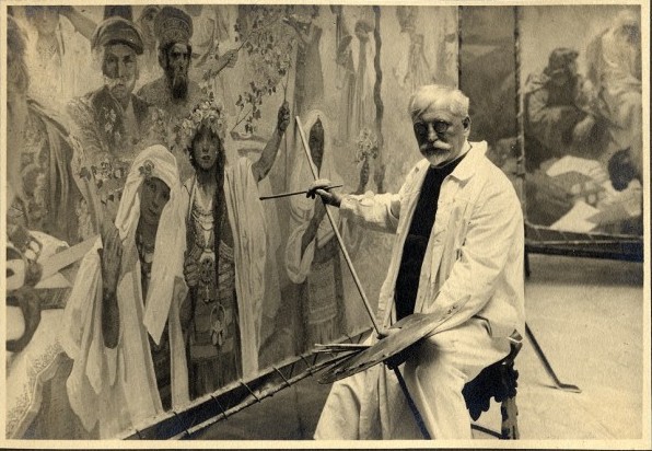 File:Mucha working on the Slav Epic.jpg