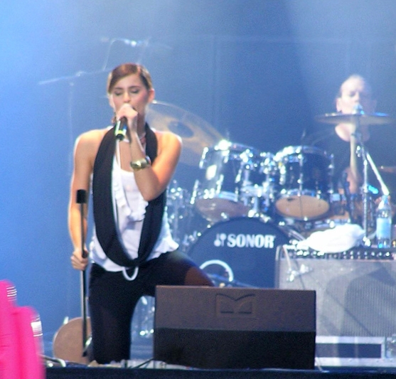Nelly Furtado en concierto, 2006.