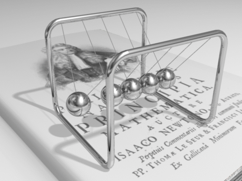 Newtons cradle animation book