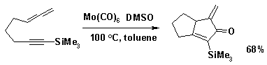 PK reaction with molybdenum hexacarbonyl