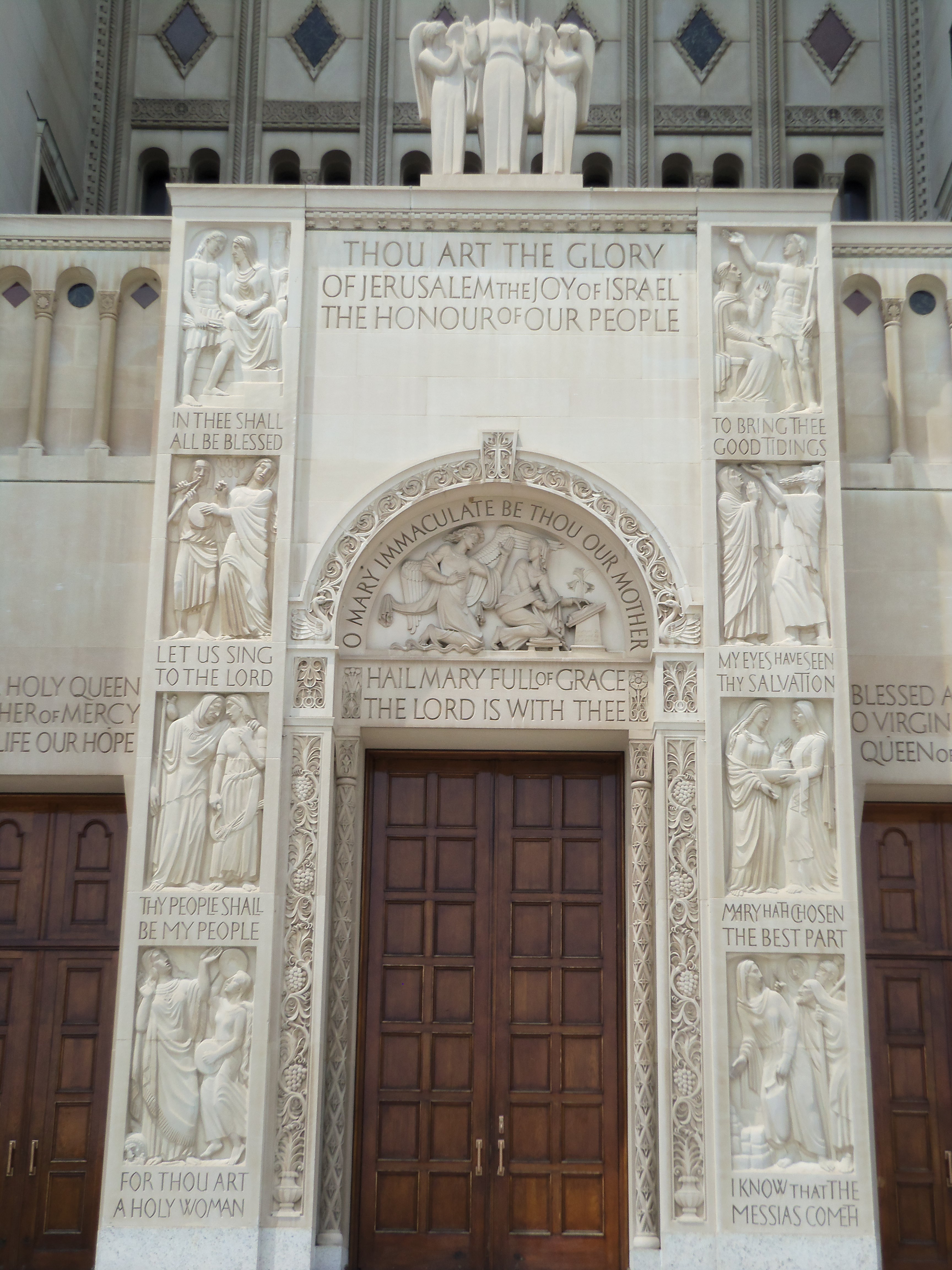 File:Shrine of the Immaculate Conception, South Entrance Portal Relief  Figures (Lee Oskar Lawrie).JPG - Wikimedia Commons