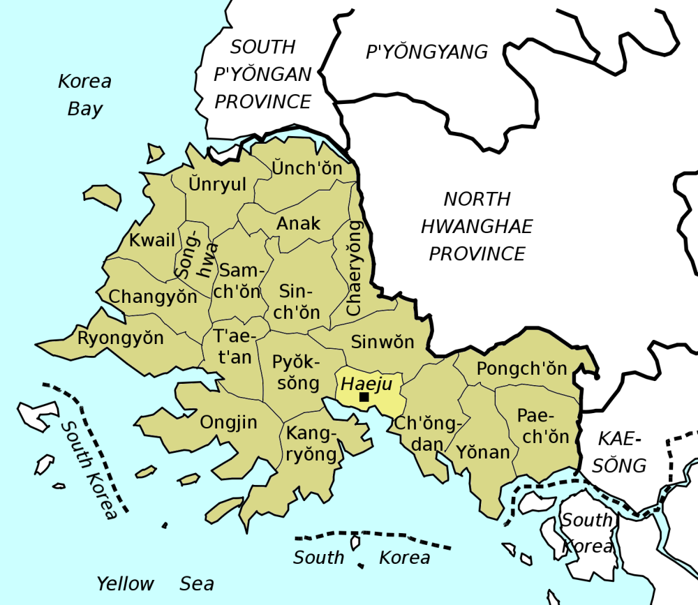 File South hwanghae  counties png Wikimedia Commons