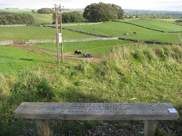 Tissington Trail - Seat with a View - geograph.org.uk - 1000508