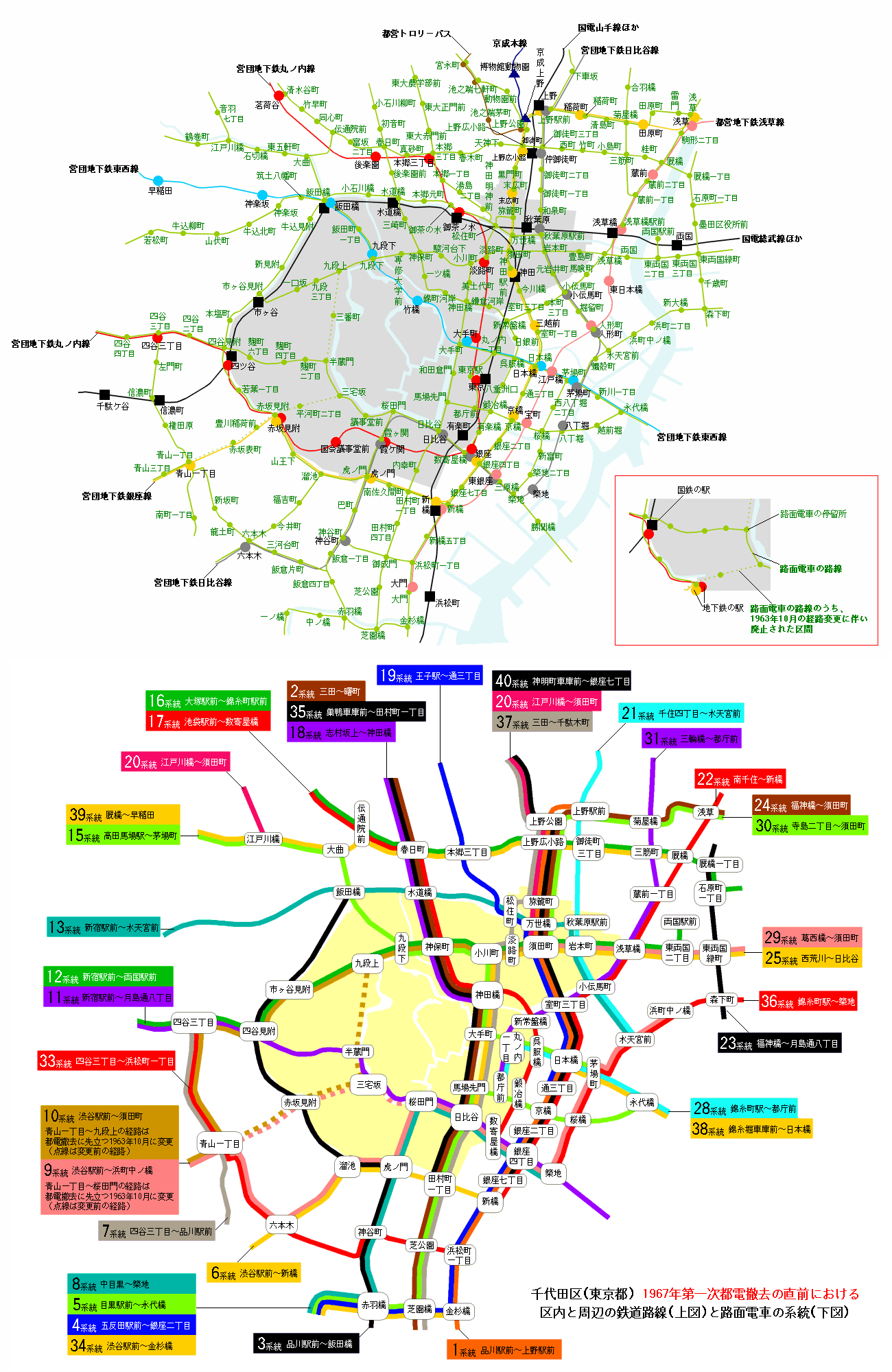 ファイル 千代田区 東京都 区内と周辺の鉄道路線図1967年 Png Wikipedia