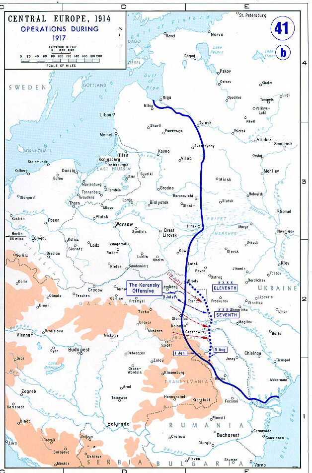 Восточный фронт в 1917.