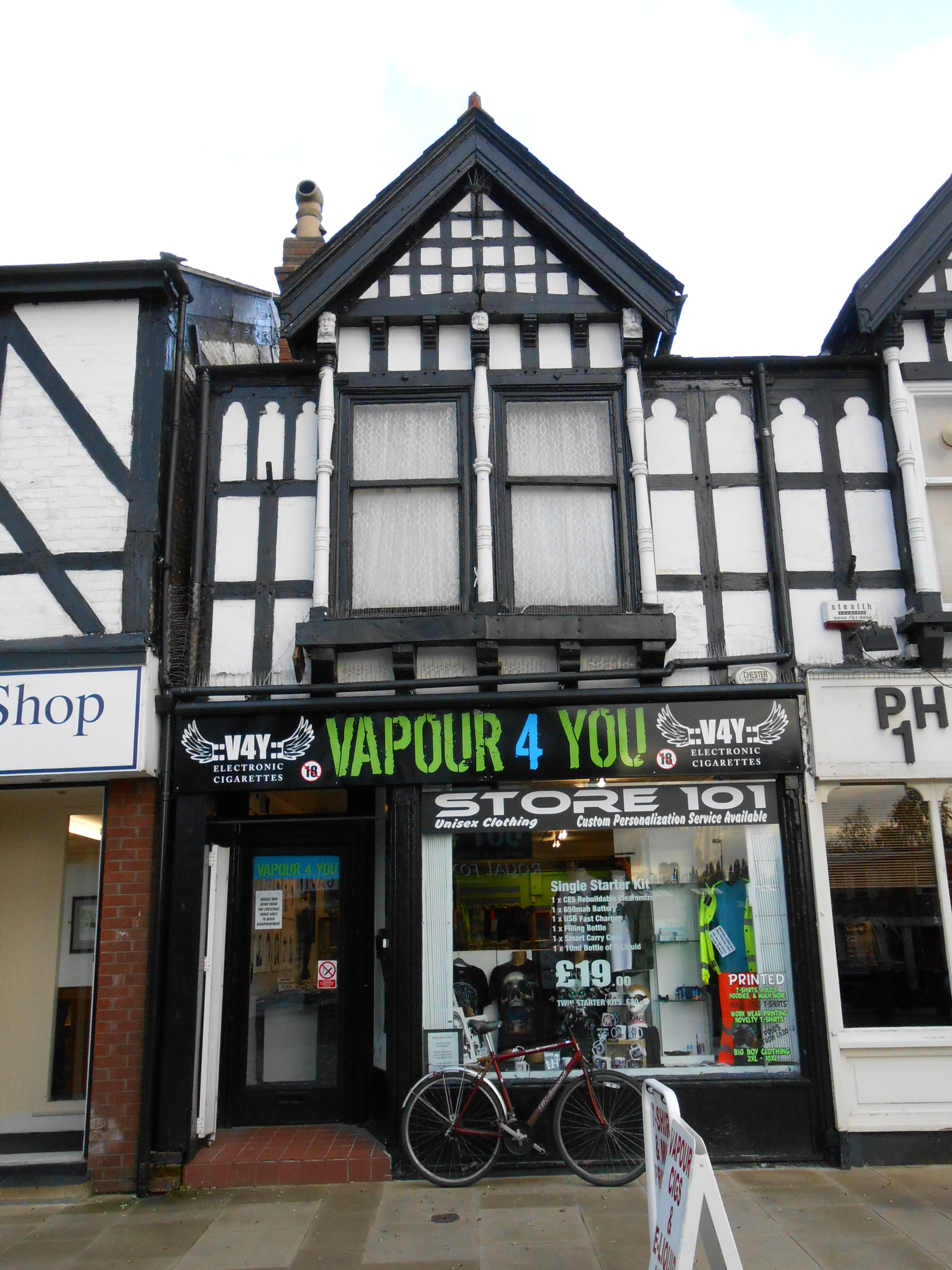 Vape shop in Northwich, Cheshire, England.