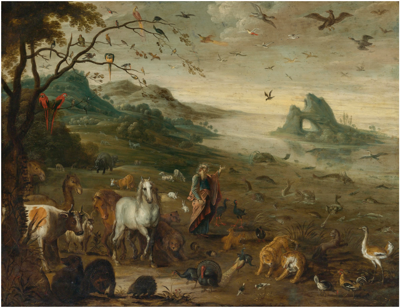 File:Izaak van Oosten - God Creating the Animals of the  -  Wikimedia Commons