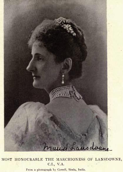 Lady Maud Evelyn Hamilton, Marchioness of Lansdowne by Cowell, Simla, India