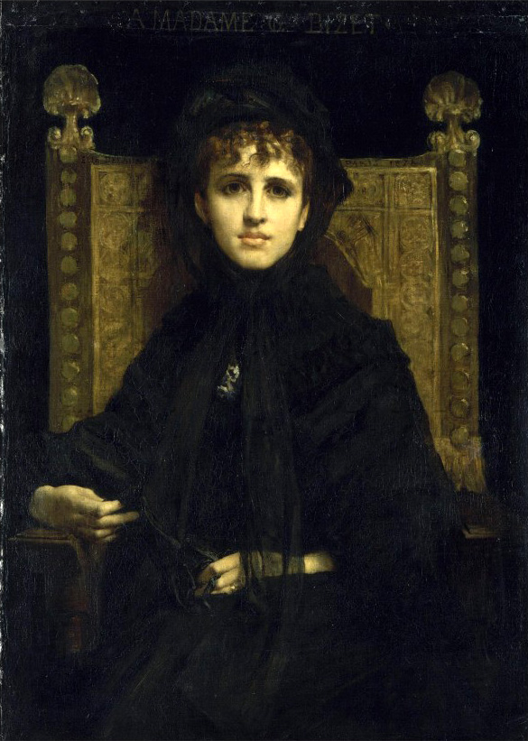 Geneviève Bizet, pintada en 1878 por Jules-Élie Delaunay.