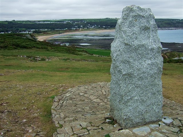 Monument atop Port Eynon Point - geograph.org.uk - 1522976