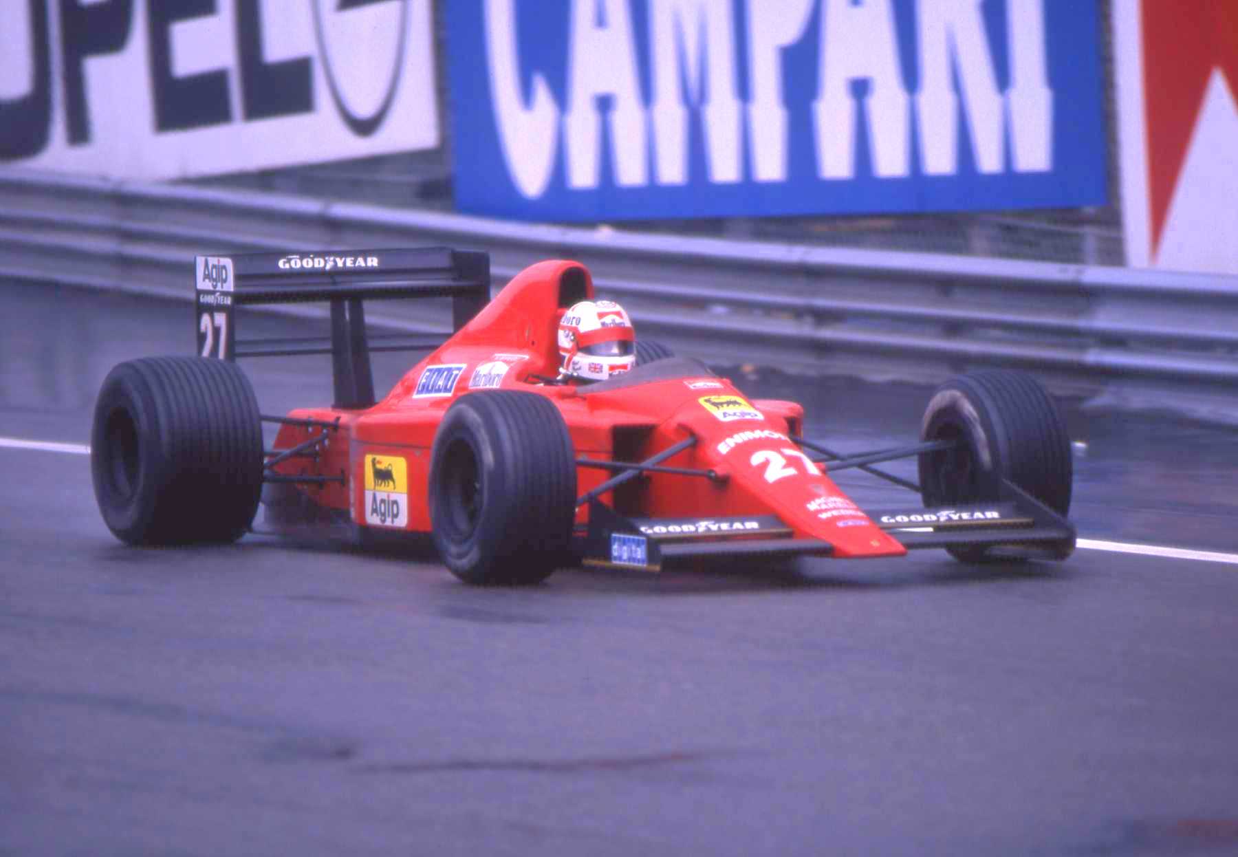 Nigel Mansell im Ferrari #27 beim GP von Belgien 1989