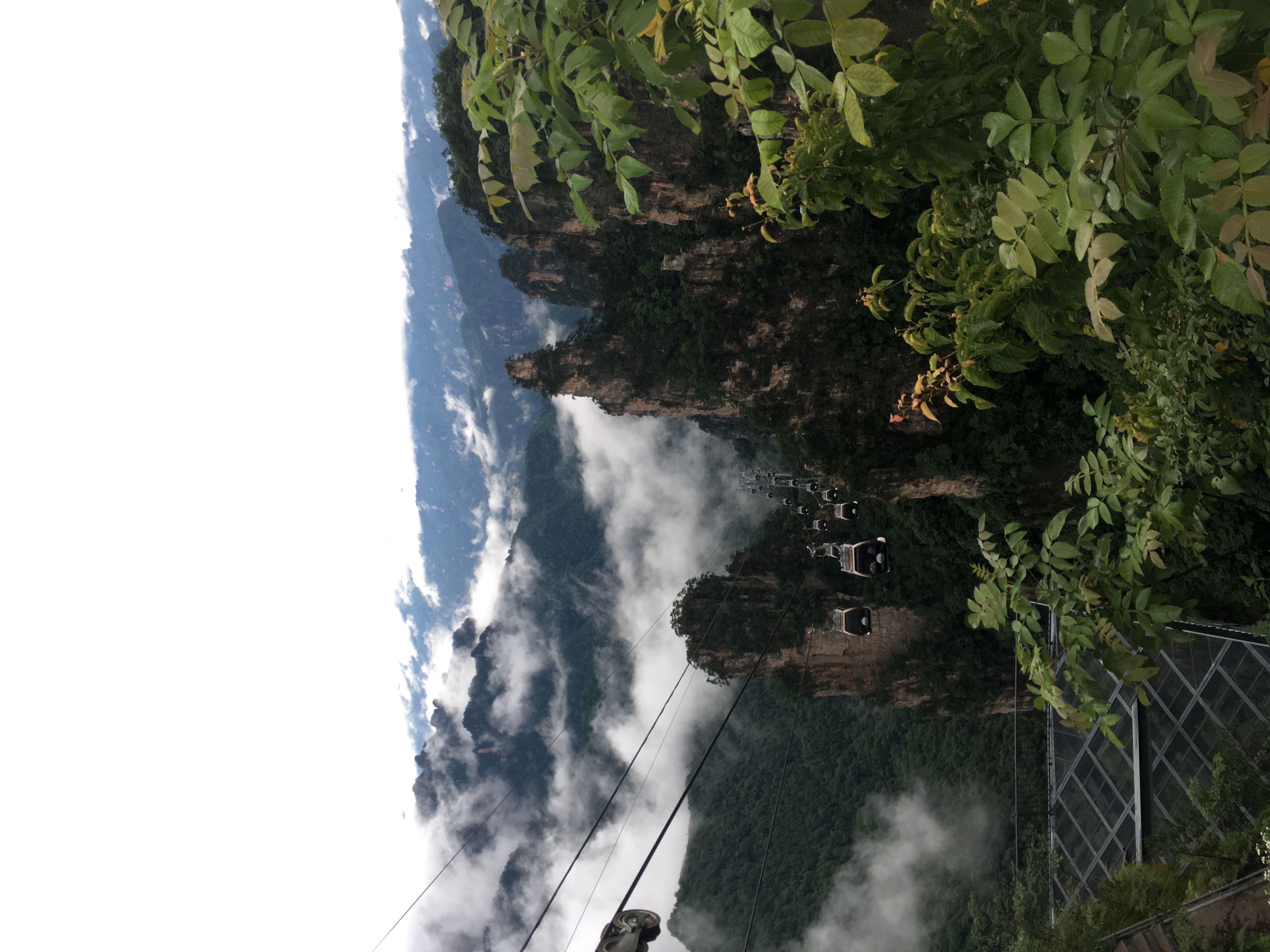 File Tianzi Mountain 天子山 From The Top Of The Cable Car Jpg Wikimedia Commons