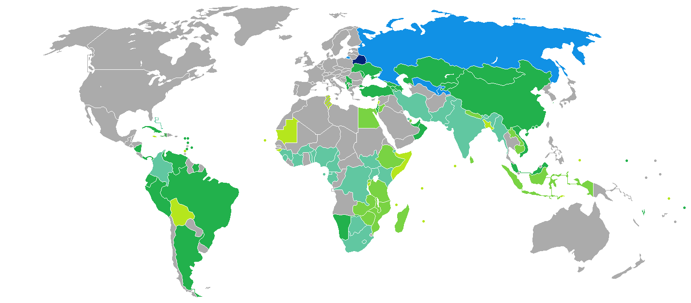 Visa requirements for Belarusian citizens.mw-parser-output .legend{page-break-inside:avoid;break-inside:avoid-column}.mw-parser-output .legend-color{display:inline-block;min-width:1.25em;height:1.25em;line-height:1.25;margin:1px 0;text-align:center;border:1px solid black;background-color:transparent;color:black}.mw-parser-output .legend-text{}  Belarus  Visa free  Visa issued upon arrival  Electronic authorisation or eVisa  Visa available both on arrival or online  Visa-free for voucher holders  Visa required prior to arrival