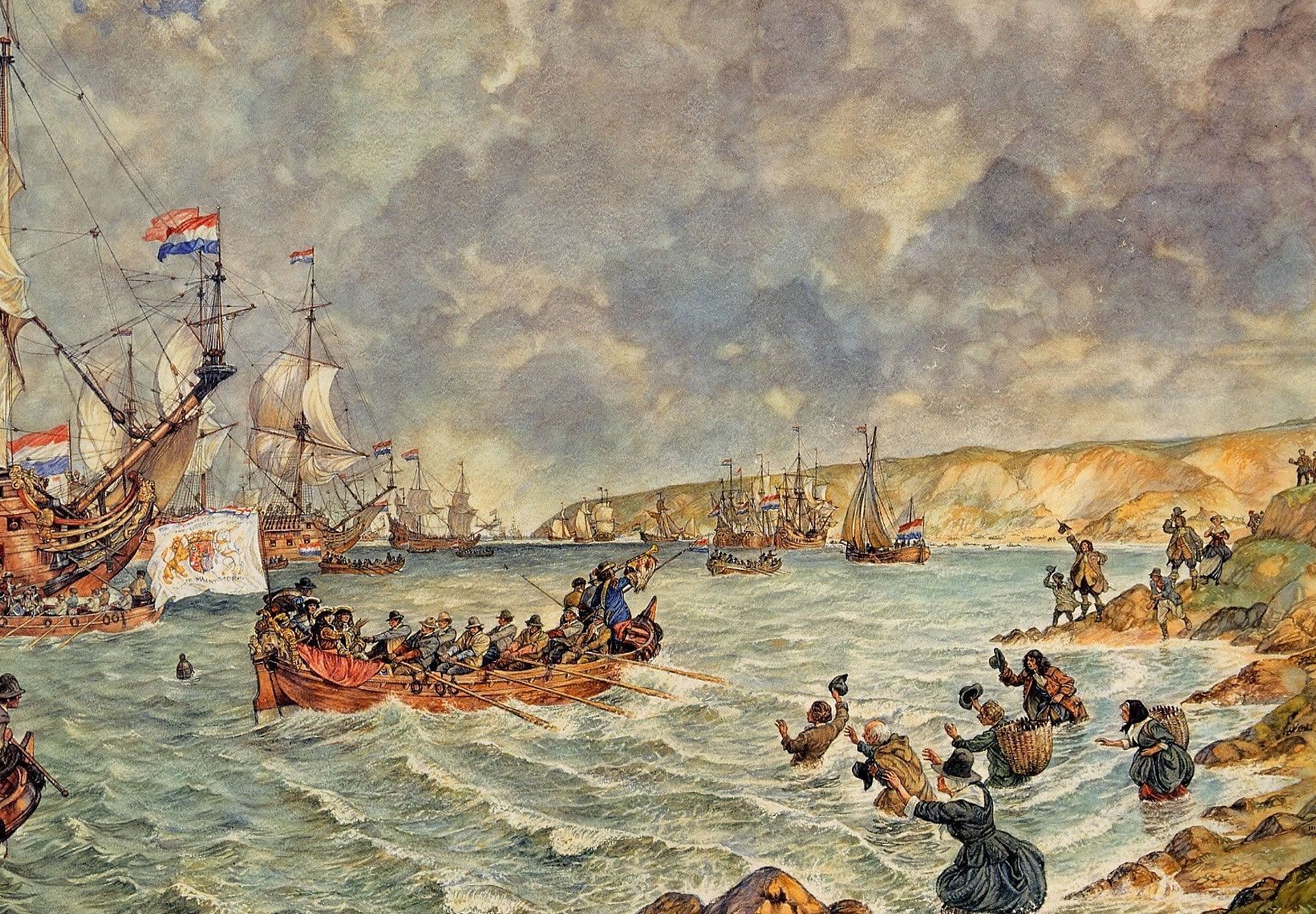 File:William of Orange III and his Dutch army land in Brixham