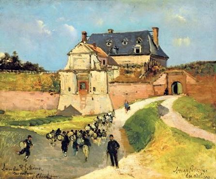 File:Alphonse Chigot (1824 - 1917), Les Tambours (The Drums), oil canvas, 54 x 65cm. c 1880.jpg
