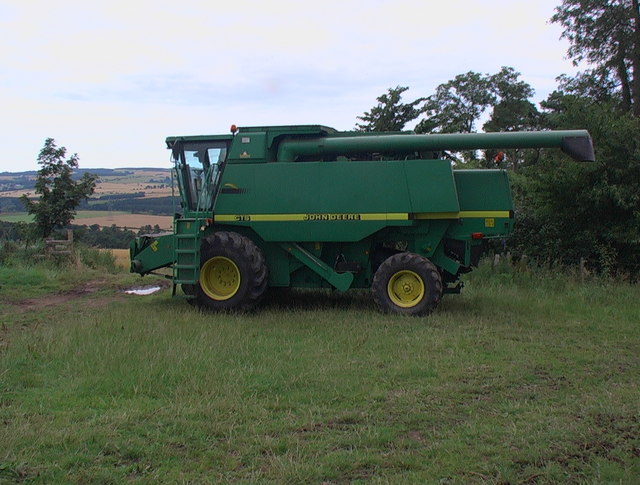 File:Combine harvester without cutter attachment - geograph.org.uk - 908905.jpg