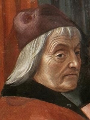 Cristoforo Landino from a fresco painted by Renaissance artist [[Domenico Ghirlandaio