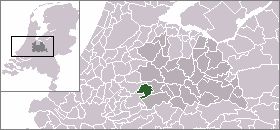 Poziția localității Oudewater