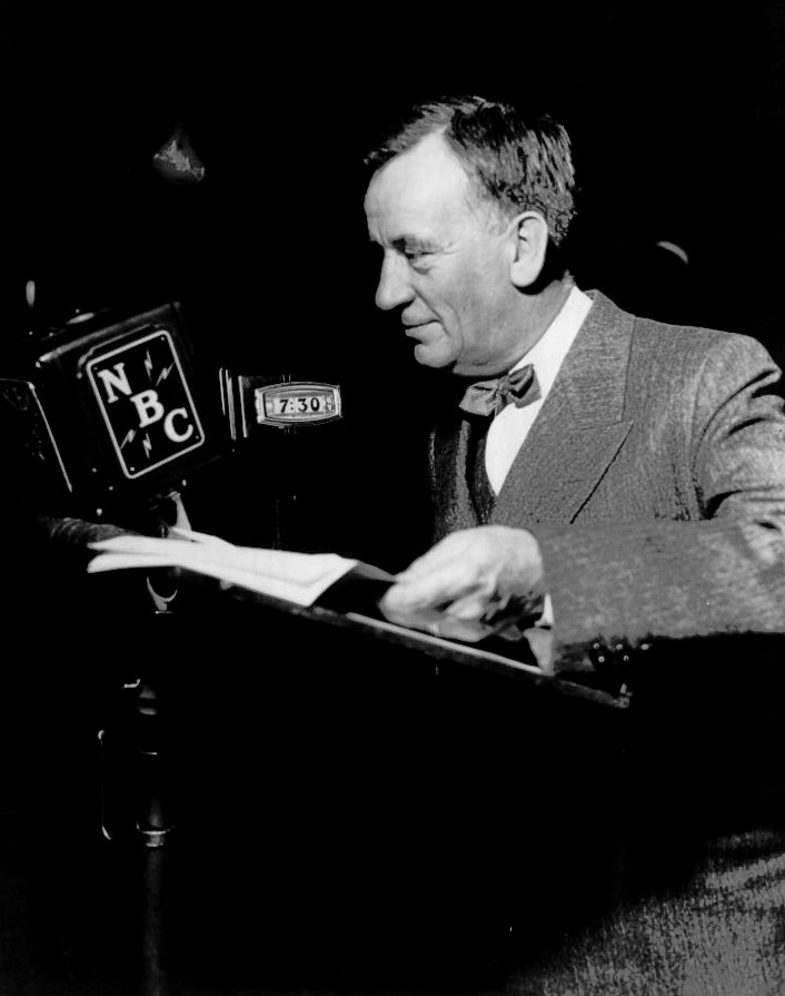 Guest on his radio program, 1935.