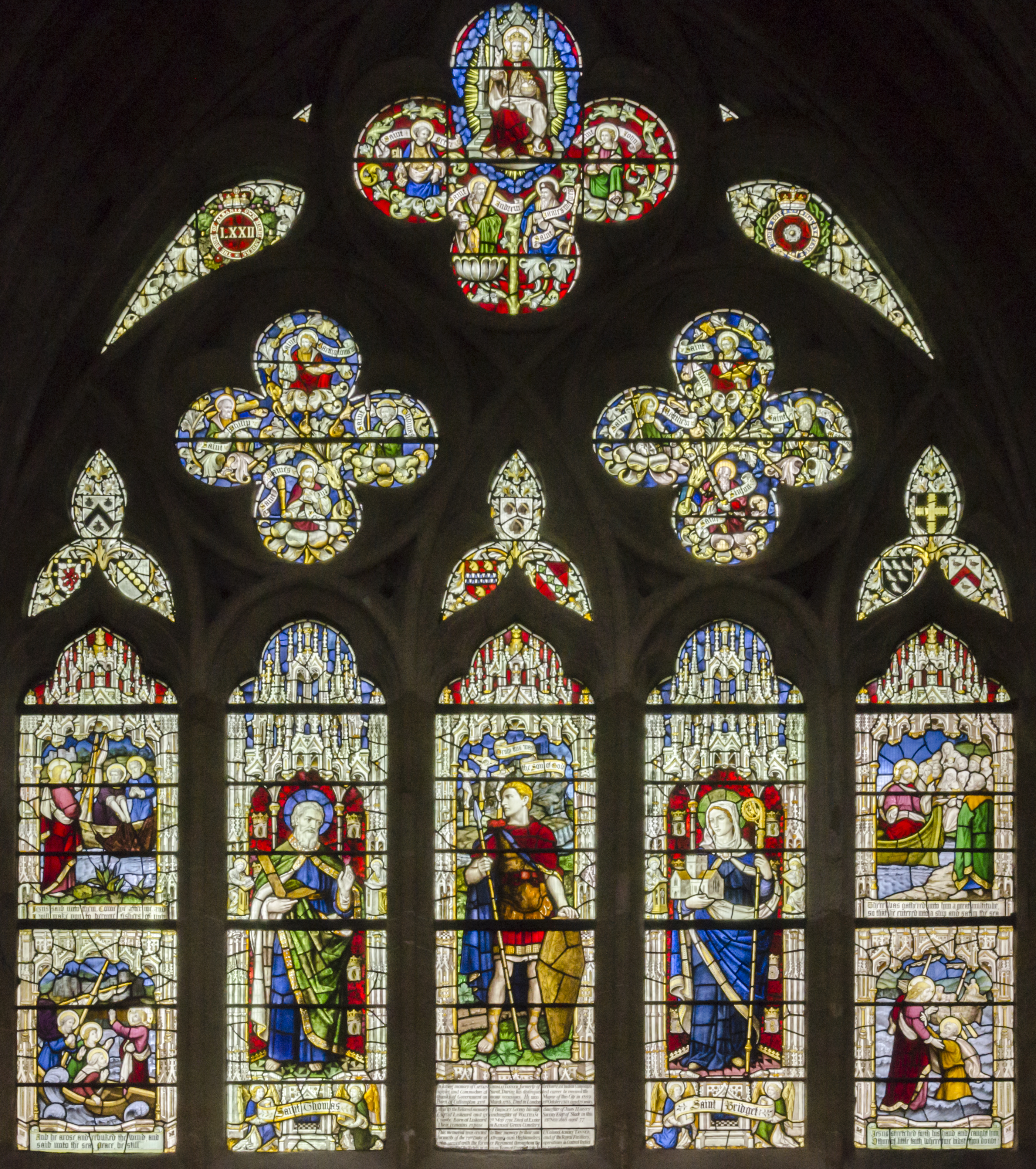 exeter cathedral stained glass windows