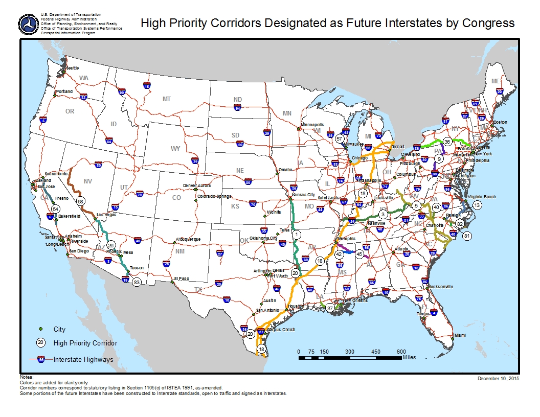 List Of Future Interstate Highways Wikipedia
