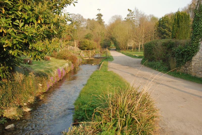 Littlebredy, Track alongside stream - geograph.org.uk - 1834238