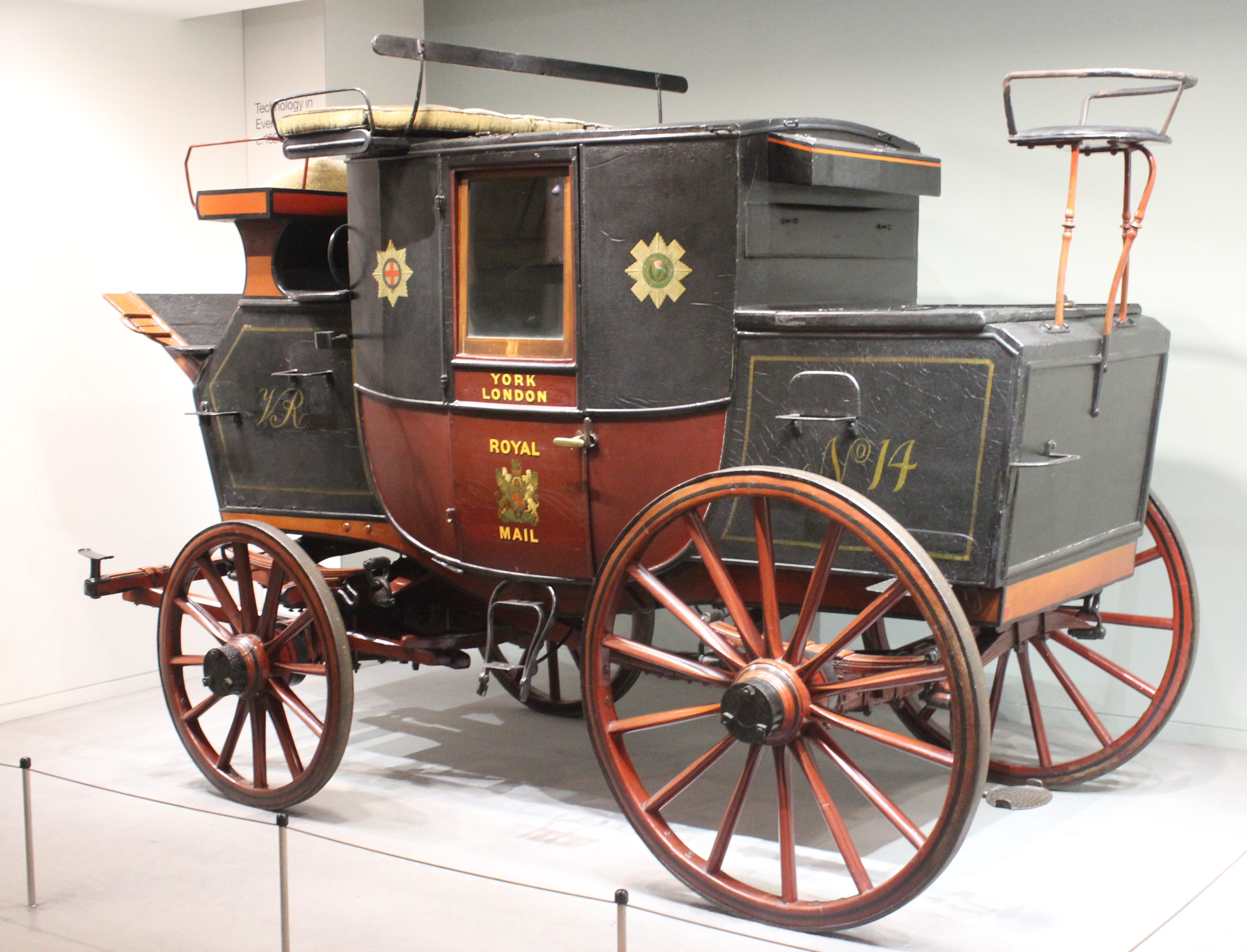 An image of an 1820 Royal Mail Coach