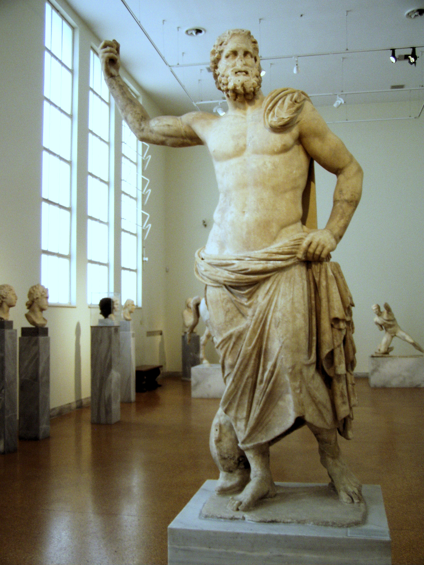 greek statue of poseidon