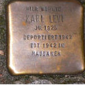 File:Stolperstein Oberweg 58 Karl Levi.jpg
