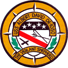 File:USS Albert David (DE-1050) insignia, circa in 1971 (NH 78942-KN).png