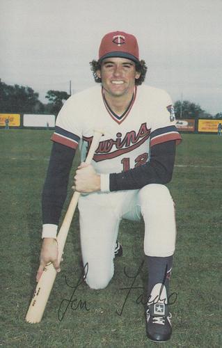 1983 Minnesota Twins Postcards Lenny Faedo