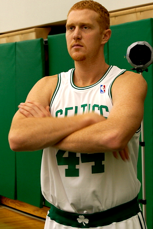 Brian Scalabrine of the Boston Celtics at NBA Media Day 2007