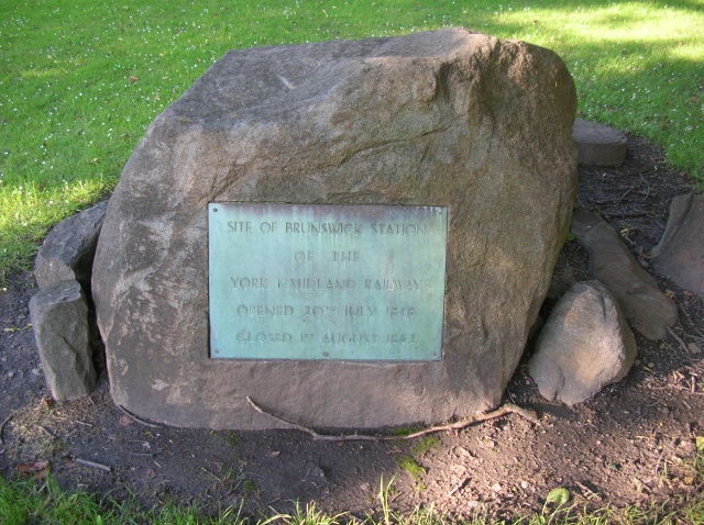 File:Brunswick Railway plaque - geograph.org.uk - 497242.jpg