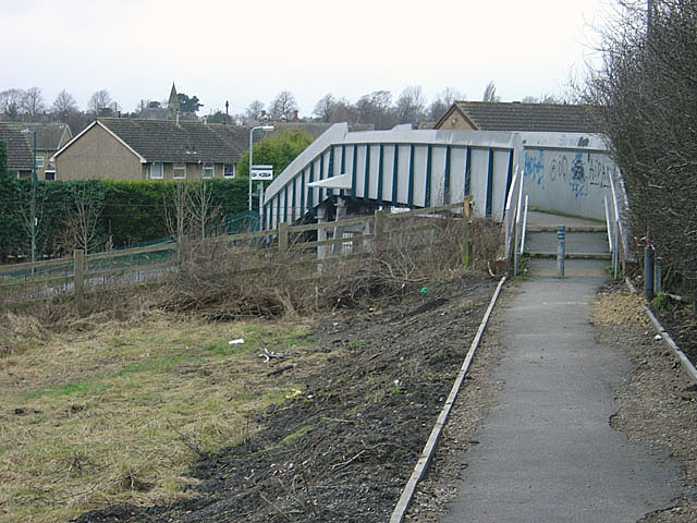 File:Footbridge at Butlers Hill - geograph.org.uk - 661621.jpg