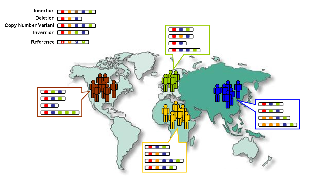 genetic world map