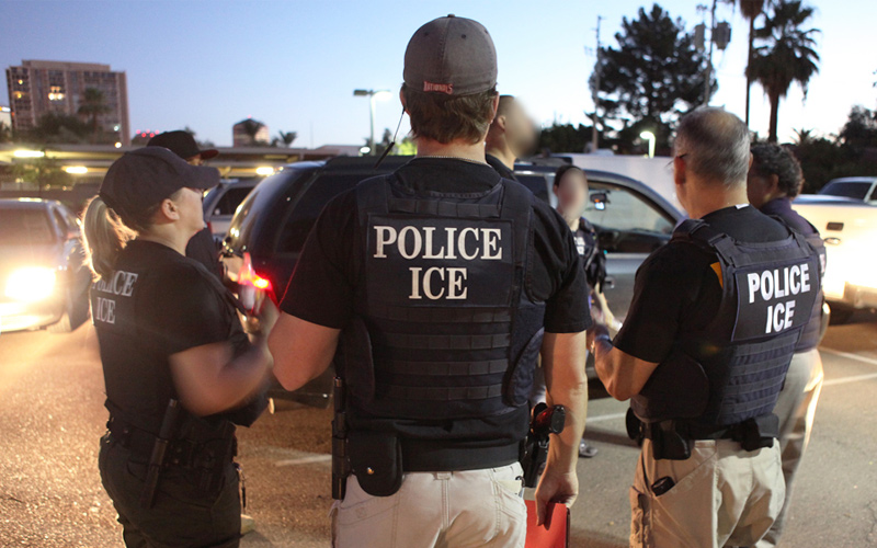 Members of the ICE gang engaged in an abduction spree ("Operation Cross Check"). Public domain.