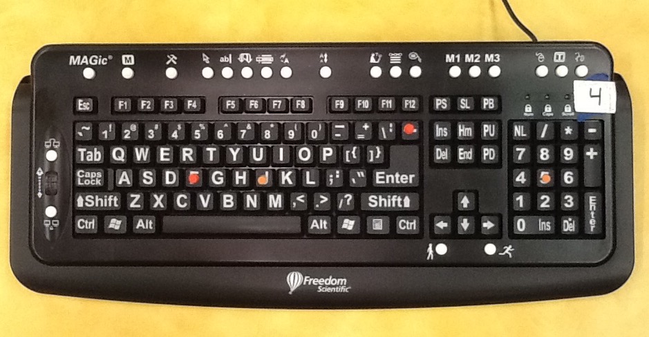 Large-print and tactile keyboard