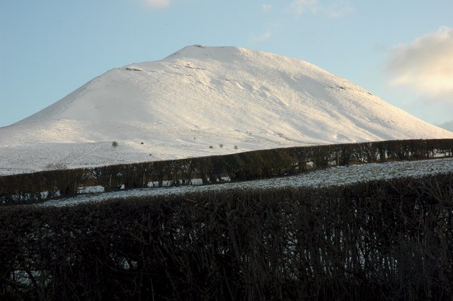 Mynydd Troed in snow - geograph.org.uk - 1701200