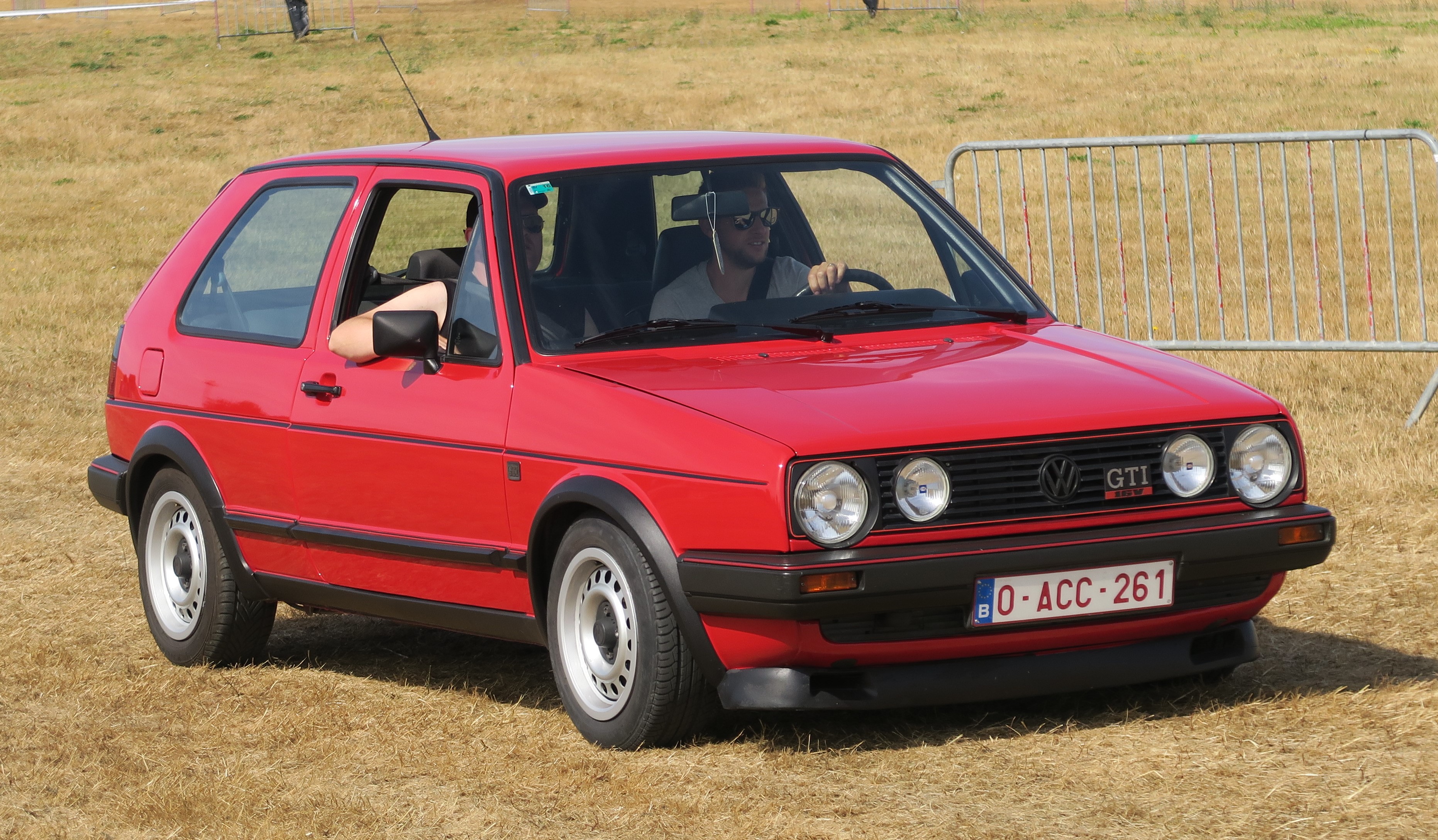 File:Volkswagen Golf GTI arriving Schaffen-Diest 2018.jpg