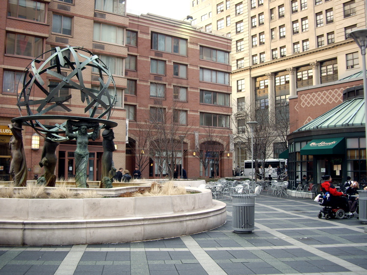 The Four Seasons Fountain Sculpture located at [[One Worldwide Plaza]], New York, New York