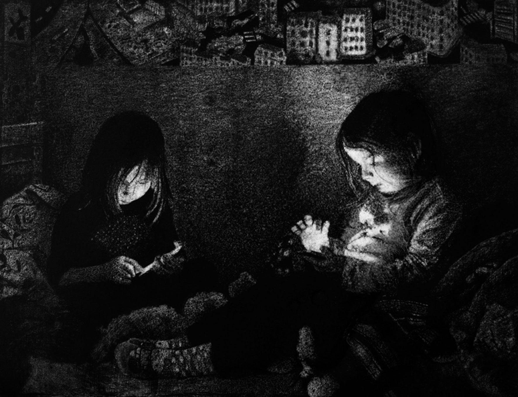 Художник Thomas Levy-Lasne. Daughter night