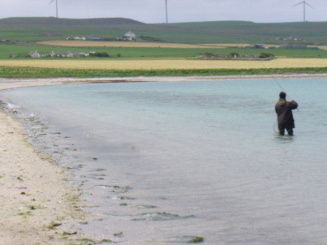 File:Beach Fishing at the Sands of Evie - geograph.org.uk - 488642.jpg