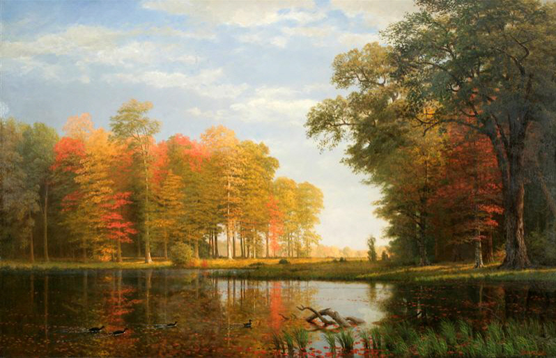 File:Bierstadt Albert Autumn Woods.jpg