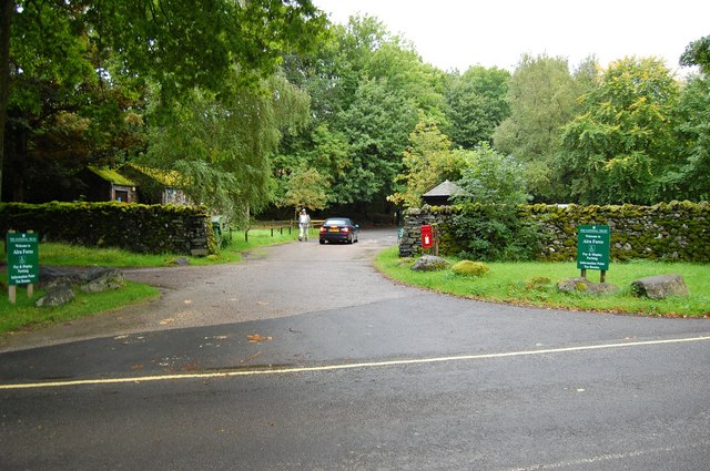 Entrance, National Trust Car Park at Aira Force - geograph.org.uk - 955543