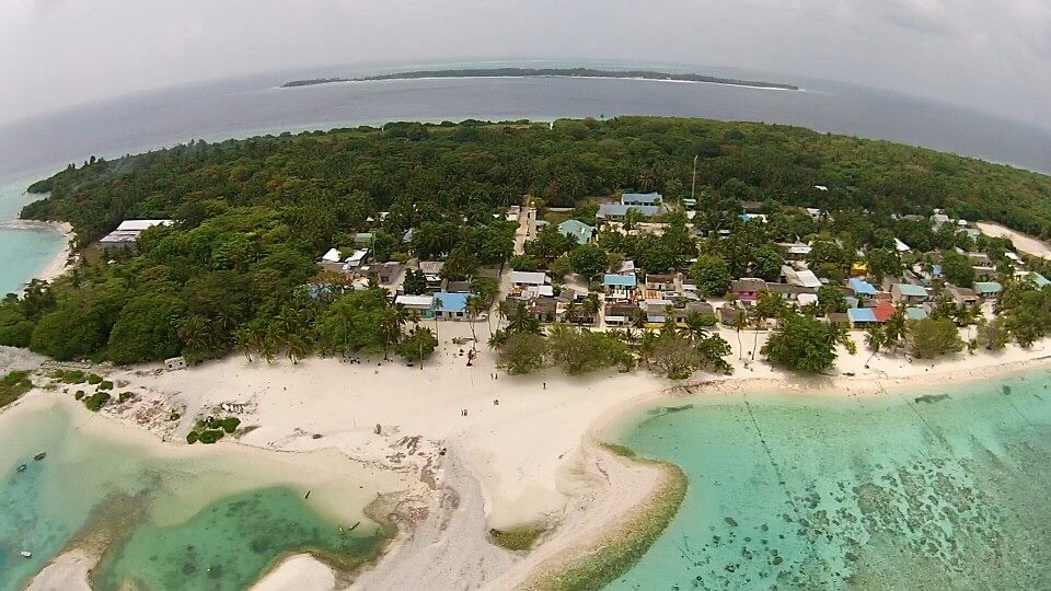 Inhabited island. Атолл Палмерстон.