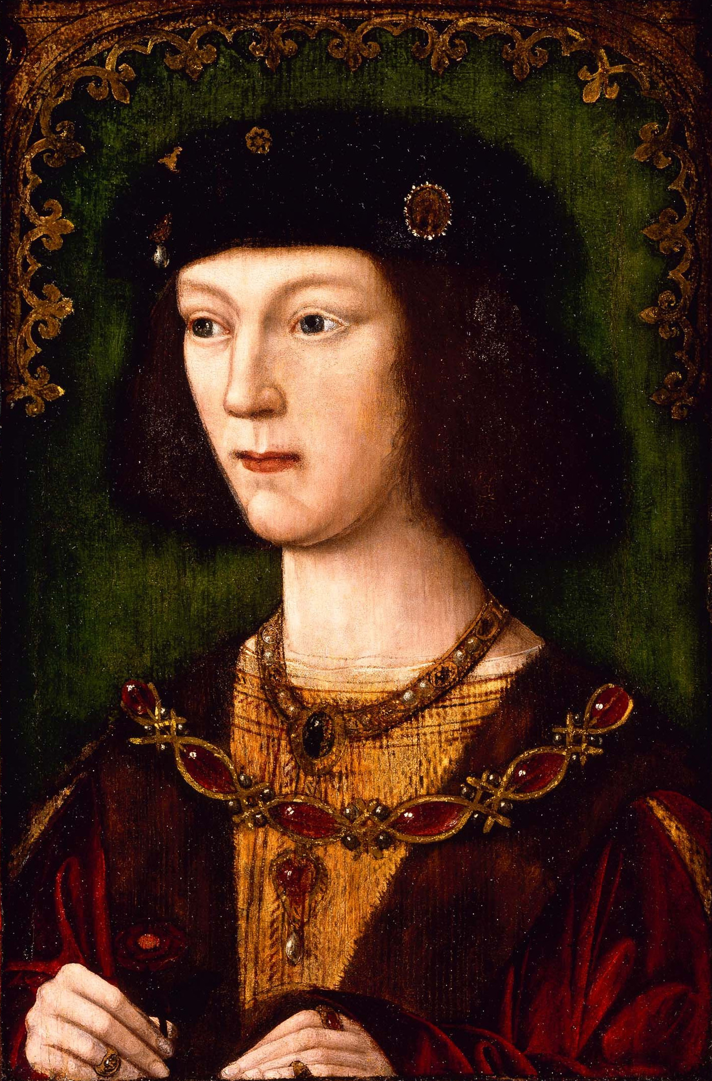 Portrait of Henry VIII in 1509, the year of his coronation; unknown artist.