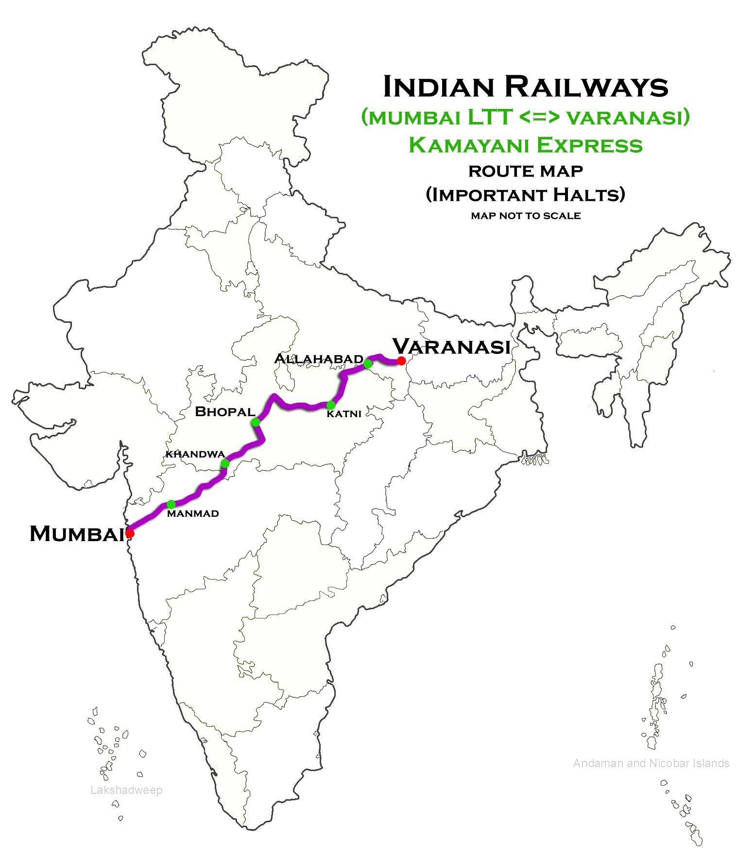 Route Map To Varanasi File:kamayani Express (Mumbai Ltt - Varanasi) Route Map.png - Wikimedia  Commons