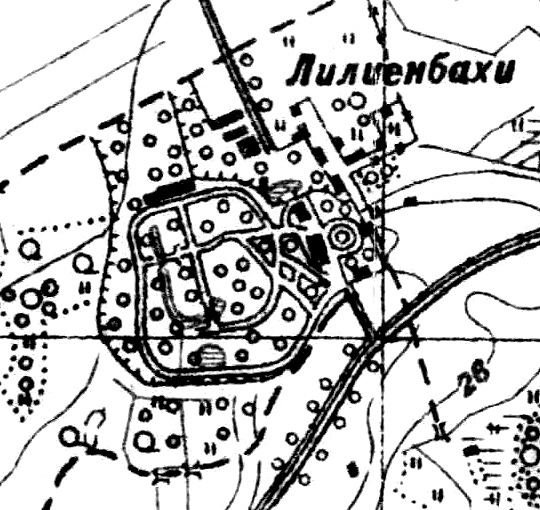 План мызы Лилиенбах. 1938 год