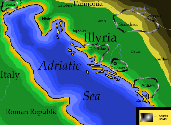 File:Map of Dalmatia (Illyria) focusing on a few tribes.png